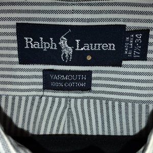 Polo by Ralph Lauren "Yarmouth" 100% Cotton Long-Sleeve Button-Down 17.5x34